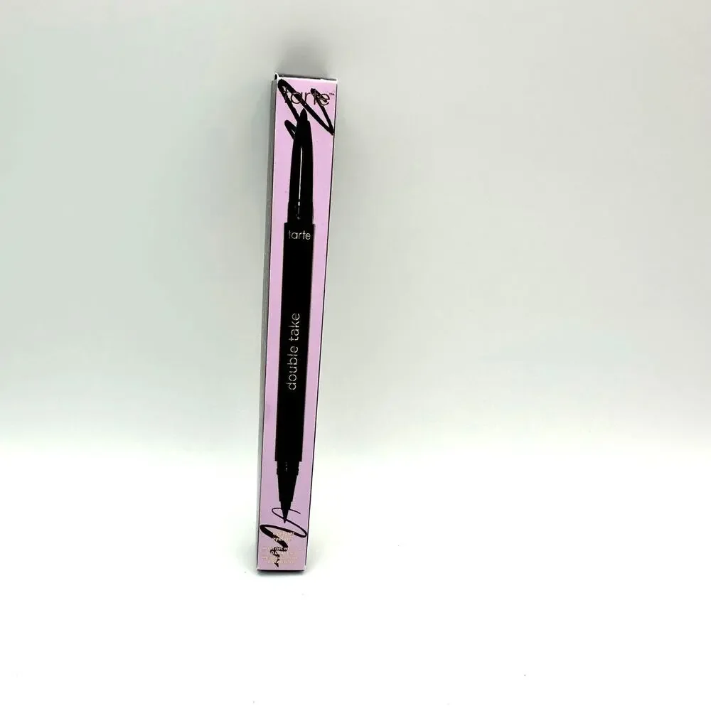 Tarte Double Take Black Eyeliner Dual Ended Brand New Full Size
